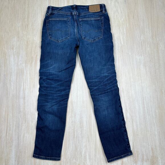 American Eagle AirFlex+ Temp Tech Blue Stretch Skinny Denim Casual Jeans 29x30 - Picture 13 of 13